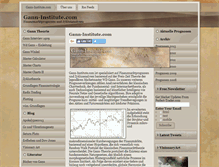 Tablet Screenshot of gann-institute.com